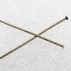 Iron Jewelry Headpins  50mm, Sold by Group ( Stock: 1 Group )