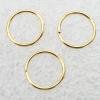 Iron Jumprings Close Lead-free Gold color 0.7x8mm Sold by Group ( Stock: 1 Group )