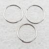 Iron Jumprings Close Lead-free Platina Plated 0.7x8mm Sold by Group ( Stock: 1 Group )