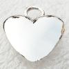 Zinc Alloy Jewelry Finding, Pendant Heart 15x16mm, Sold by Group (Stock: 1Group)