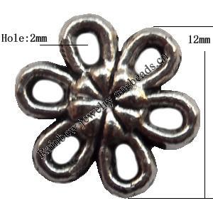 Bead cap Zinc alloy Jewelry Finding Lead-Free 12mm hole=2mm Sold per pkg of 1000