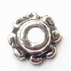 Bead cap Zinc alloy Jewelry Finding Lead-Free 6x6mm hole=1mm Sold per pkg of 3000