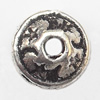 Bead cap Zinc alloy Jewelry Finding Lead-Free 8mm hole=1mm Sold per pkg of 1000