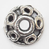 Bead cap Zinc alloy Jewelry Finding Lead-Free 9.5mm hole=2mm Sold per pkg of 1000