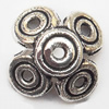 Bead cap Zinc alloy Jewelry Finding Lead-Free 14.5mm hole=1.5mm Sold per pkg of 500