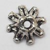 Bead cap Zinc alloy Jewelry Finding Lead-Free 8mm hole=1mm Sold per pkg of 2000
