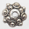 Bead cap Zinc alloy Jewelry Finding Lead-Free 8mm hole=1mm Sold per pkg of 2500
