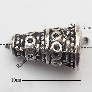 Bead cap Zinc alloy Jewelry Finding Lead-Free 10x7mm hole=1mm Sold per pkg of 800
