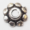 Bead cap Zinc alloy Jewelry Finding Lead-Free 8mm hole=1.5mm Sold per pkg of 2000