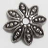 Bead cap Zinc alloy Jewelry Finding Lead-Free 14mm hole=1.5mm Sold per pkg of 600