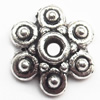 Bead cap Zinc alloy Jewelry Finding Lead-Free 11mm hole=1.5mm Sold per pkg of 1000
