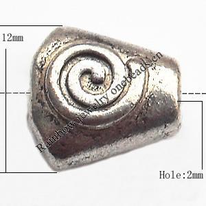 Bead cap Zinc alloy Jewelry Finding Lead-Free 12x12mm hole=2mm Sold per pkg of 300