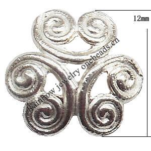 Bead cap Zinc alloy Jewelry Finding Lead-Free 12mm Sold per pkg of 1000