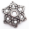 Bead Cap Zinc alloy Jewelry Finding Lead-Free 14mm hole=1.5mm Sold per pkg of 500