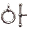 Clasp Zinc alloy Jewelry Finding, Lead-Free Ring 17x12mm Stick 7x20mm, Sold by KG