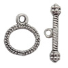 Clasp Zinc alloy Jewelry Finding, Lead-Free Ring 11x12mm Stick 7x14mm, Sold by KG