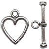 Clasp Zinc alloy Jewelry Finding, Lead-Free Ring 11x13mm Stick 6x19mm, Sold by KG