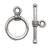 Clasp Zinc alloy Jewelry Finding, Lead-Free Ring 11x16mm Stick 6x18mm, Sold by KG