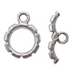 Clasp Zinc alloy Jewelry Finding, Lead-Free Ring 16x13mm Stick 7x19mm, Sold by KG