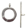 Clasp Zinc alloy Jewelry Finding, Lead-Free Ring 17x20mm Stick 29x5mm, Sold per pkg of 600