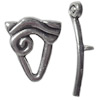 Clasp Zinc alloy Jewelry Finding, Lead-Free Ring 17x19mm Stick29x5mm, Sold per pkg of 400