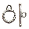Clasp Zinc alloy Jewelry Finding, Lead-Free Ring 9x12mm Stick 5x17mm, Sold per pkg of 1500