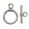 Clasp Zinc alloy Jewelry Finding, Lead-Free Ring 15x20mm Stick 18x8mm, Sold per pkg of 600