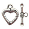 Clasp Zinc alloy Jewelry Finding, Lead-Free Ring 12x15mm Stick 5x16mm, Sold per pkg of 1000