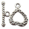 Clasp Zinc alloy Jewelry Finding, Lead-Free Ring 20x15mm Stick 22x7mm, Sold per pkg of 500