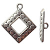 Clasp Zinc alloy Jewelry Finding, Lead-Free Ring 28x24mm Stick 23x6mm, Sold per pkg of 300