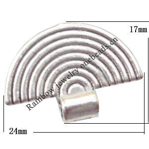 Pendant Lead-Free Zinc Alloy Jewelry Findings, Fan 24x7mm hole=3mm Sold per pkg of 500