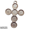 Pendant Lead-Free Zinc Alloy Jewelry Findings, Cross 19x27.5mm hole=1mm Sold per pkg of 300