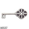 Pendant Lead-Free Zinc Alloy Jewelry Findings, Key 26x11mm hole=1mm Sold per pkg of 500