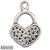 Pendant Lead-Free Zinc Alloy Jewelry Findings, Bag 19x13mm hole=1mm Sold per pkg of 500