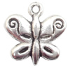 Pendant Lead-Free Zinc Alloy Jewelry Findings，13x13.5mm hole=1mm Sold per pkg of 1000