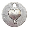 Pendant Lead-Free Zinc Alloy Jewelry Findings，15mm hole=2mm Sold per pkg of 500