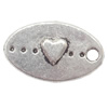 Pendant Lead-Free Zinc Alloy Jewelry Findings，15x9mm hole=1mm Sold per pkg of 1500