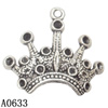 Pendant Lead-Free Zinc Alloy Jewelry Findings，18x23.5mm hole=1mm Sold per pkg of 200