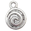 Pendant Lead-Free Zinc Alloy Jewelry Findings，10x13mm hole=1mm Sold per pkg of 1000