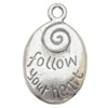 Pendant Lead-Free Zinc Alloy Jewelry Findings，12.5x20mm hole=1.5mm Sold per pkg of 300