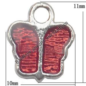Pendant Lead-Free Zinc Alloy Jewelry Findings，10x11mm hole=1.2mm Sold per pkg of 1500