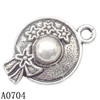 Pendant Lead-Free Zinc Alloy Jewelry Findings，13x19mm hole=1mm Sold per pkg of 500