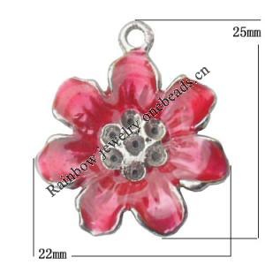 Pendant Lead-Free Zinc Alloy Jewelry Findings，22x25mm hole=1.5mm Sold per pkg of 200