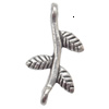 Pendant Lead-Free Zinc Alloy Jewelry Findings，17x9mm hole=1mm Sold per pkg of 1500