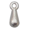 Pendant Lead-Free Zinc Alloy Jewelry Findings，2x7mm hole=0.5mm Sold per pkg of 7000