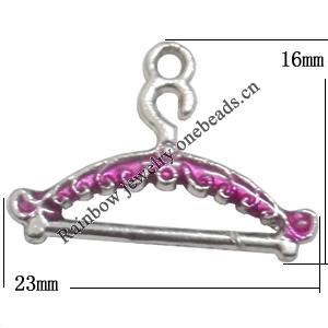 Pendant Lead-Free Zinc Alloy Jewelry Findings，16x23mm hole=1mm Sold per pkg of 500