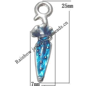 Pendant Lead-Free Zinc Alloy Jewelry Findings，7x25mm hole=2.5mm Sold per pkg of 800