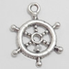 Pendant. Fashion Zinc Alloy jewelry findings. Wheel 20x15mm. Sold by Bag
