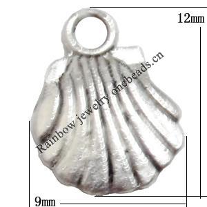 Pendant Lead-Free Zinc Alloy Jewelry Findings，9x12mm hole=1.5mm Sold per pkg of 2000