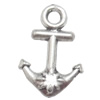 Pendant. Fashion Zinc Alloy jewelry findings. Anchor 17x15mm. Sold by Bag